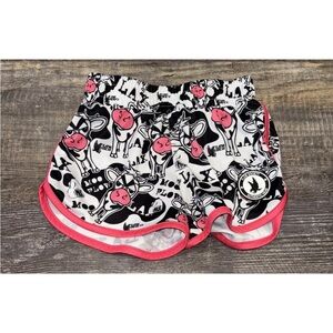 Flow Society Cow Shorts Girls Size S/M LAX Moo Flow